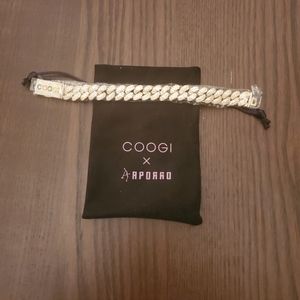 Coogi x Aporro Cuban Link Bracelet, 7 inch Yellow Gold
